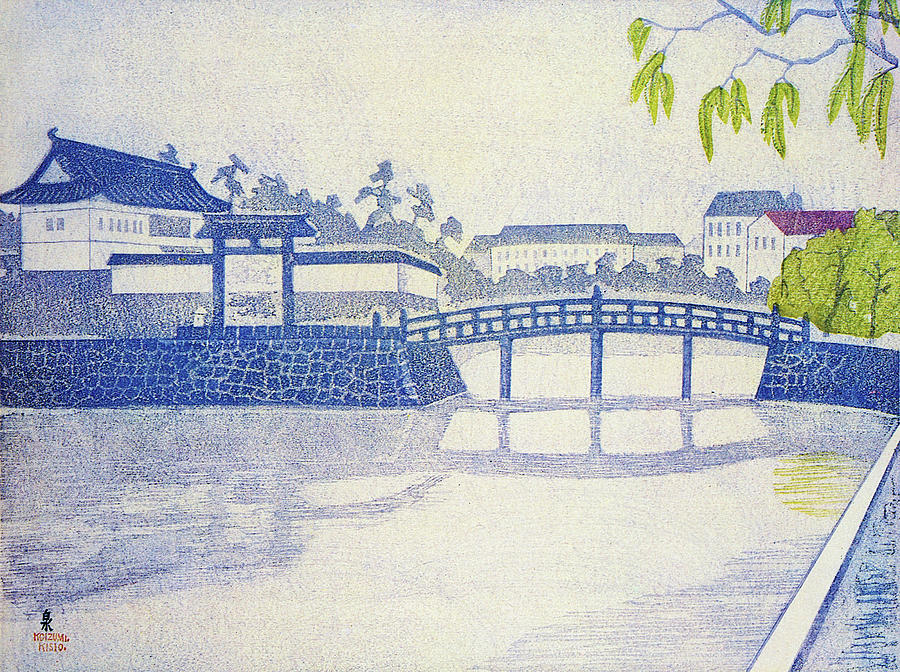 Orient Painting - Hirakawamon Spring Rain - Digital Remastered Edition by Koizumi Kishio Orient Painting - Hirakawamon Spring Rain - Digital Remastered Edition by Koizumi Kishio