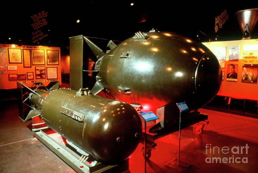 Hiroshima And Nagasaki Atomic Bomb Models Photograph by Peter Menzel/science Photo Library