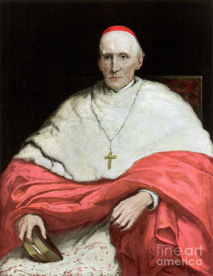 His Eminence Cardinal Manning, 1889 Drawing by Print Collector