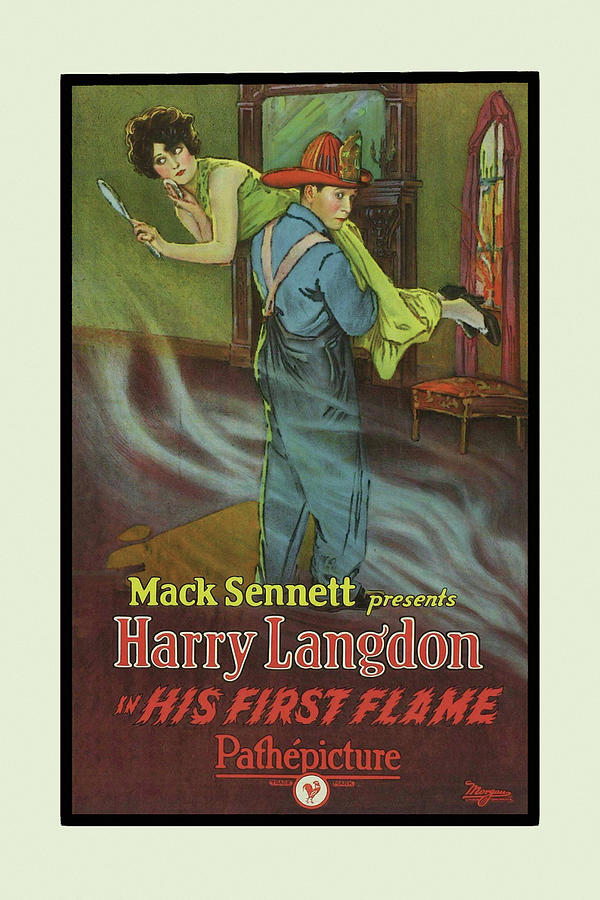 His First Flame Painting by Mack Sennett