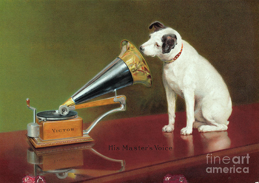 His Masters Voice Advertisement Photograph by Bettmann