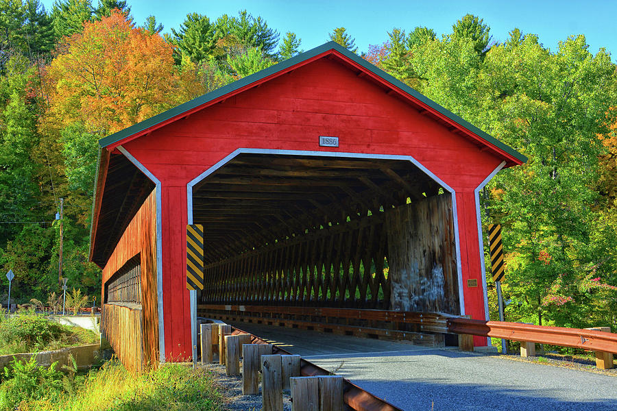 Historic Bridge in the Fall Photograph by Mike Martin