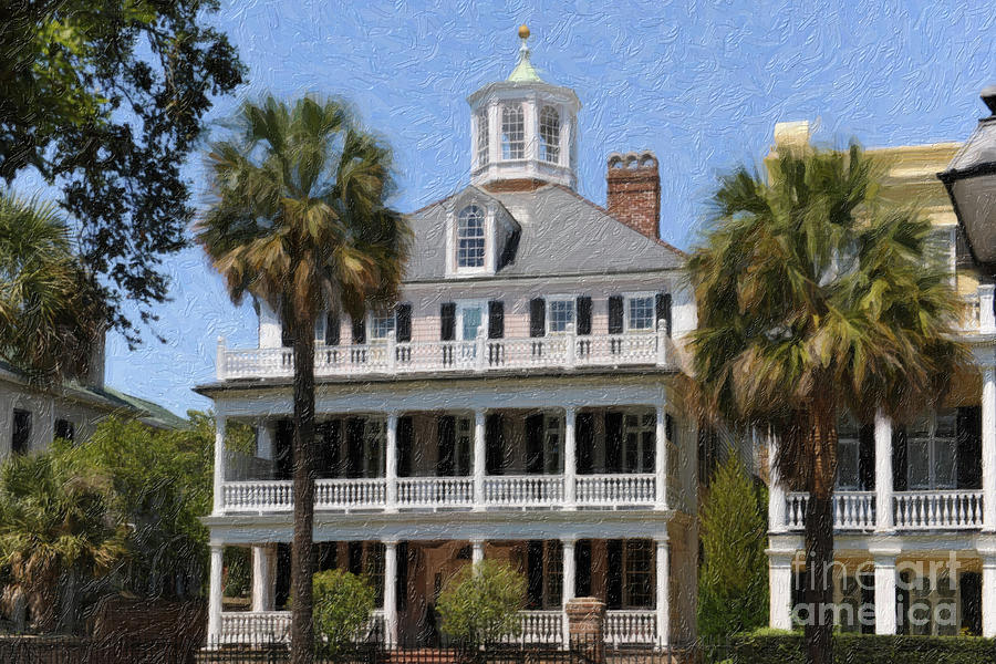 Historic Downtown High Battery Home Painting by Dale Powell