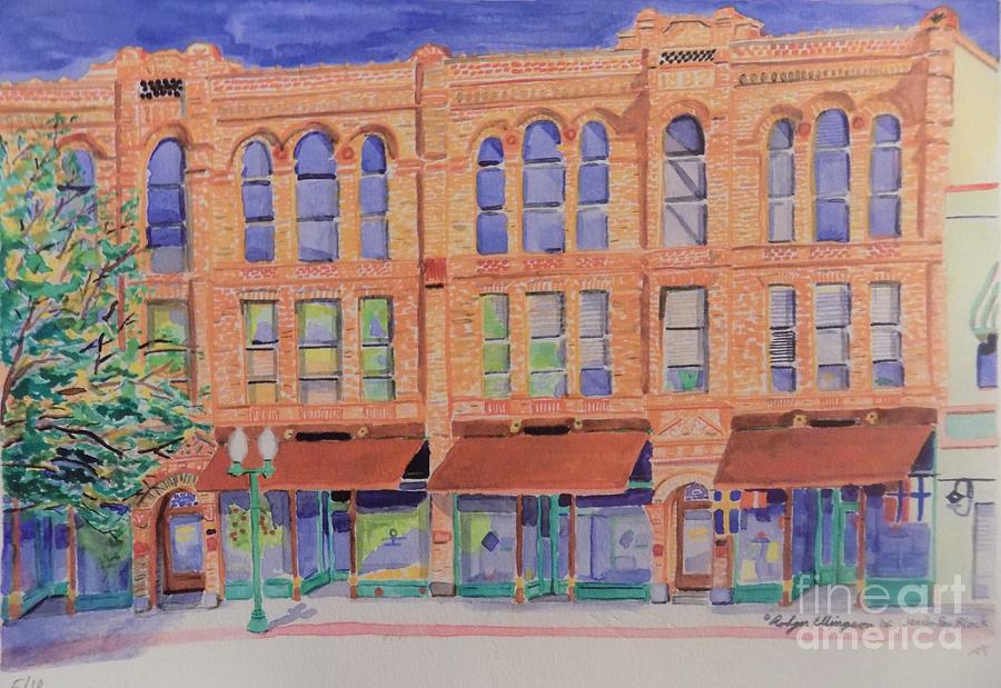 Historic Downtown Painting by Rodger Ellingson