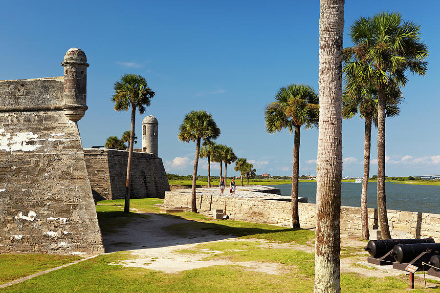 Historic Fortress With Palm Trees Digital Art by Richard Taylor | Fine ...