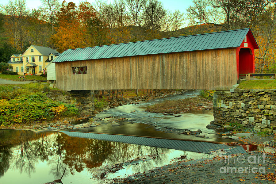 Historic Green River Covered Bridge Photograph by Adam Jewell