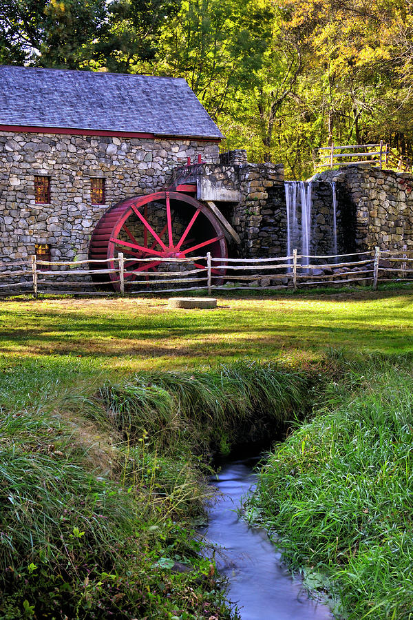 Historic Grist Mill in Sudbury Photograph by Luke Moore