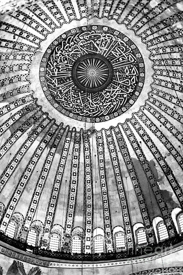 Historic Hagia Sophia Ceiling Istanbul Photograph by John Rizzuto