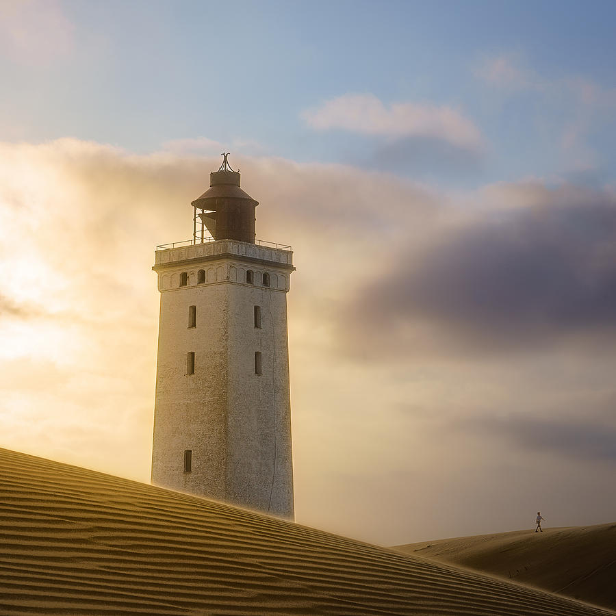 Historic Lighthouse Rubjerg Knude - Denmark Photograph by Christiane Heggemann
