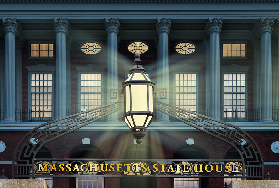 Historic Massachusetts State House At Dusk Photograph by Dominic Vecchione