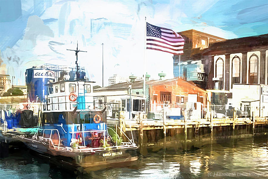 Historic New Bedford Harbor Photograph by Elizabeth Lima