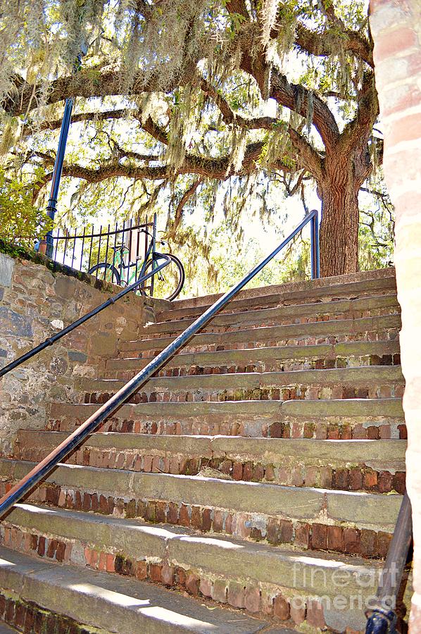 Historic Savannah Stairs Photograph By Linda Covino Fine Art America