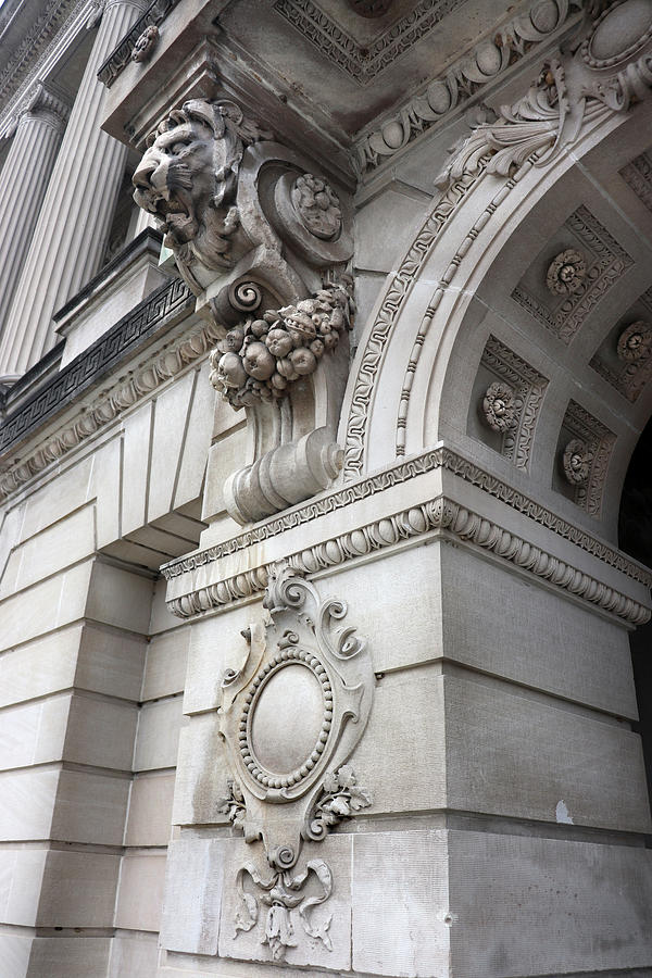 Historical Society Building Detail Photograph by David T Wilkinson