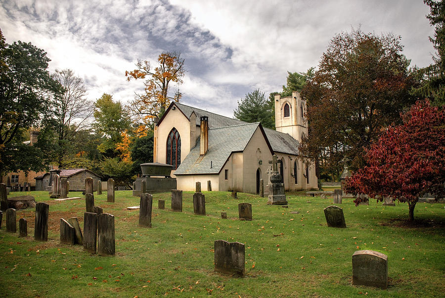 Historic St. James Episcopal Church in Hyde Park NY  Photograph by Harriet Feagin