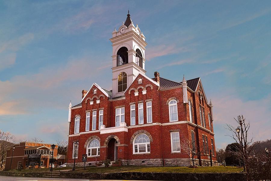 Historic Union County Courthouse at Sunset Photograph by Joe Duket