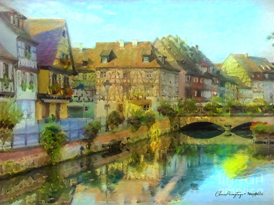 Historic Village on the Rhine Painting by Chris Armytage