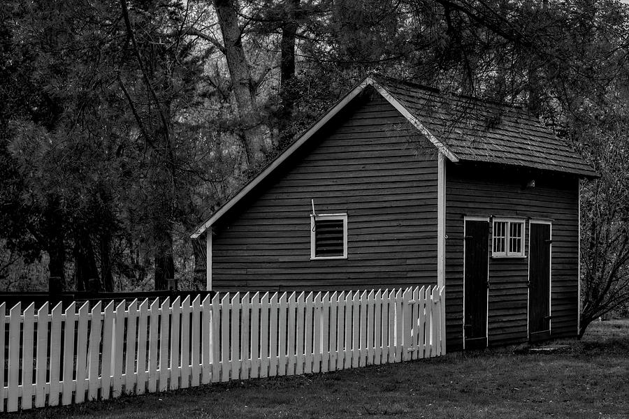 Historic Walnford Shed BW Photograph by Susan Candelario