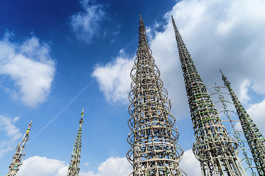 Historic Watts Towers, Los Angeles Digital Art by Giovanni Simeone ...