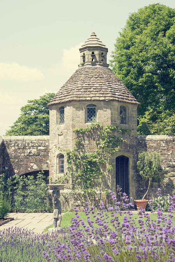 Historical Old Dovecote In A Beautiful Lavender Garden Photograph by Ethiriel Photography