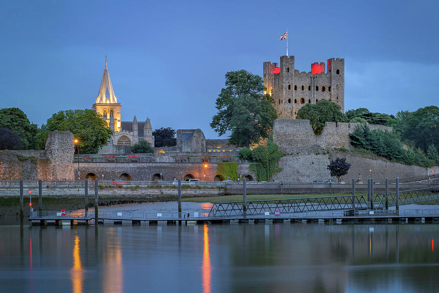 Historical Rochester At Night Photograph