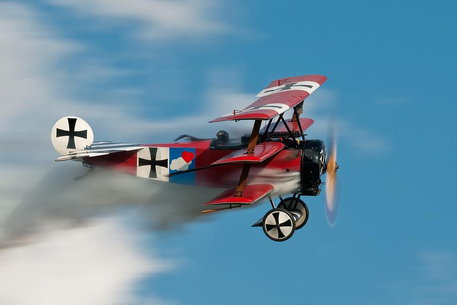 Action Photograph - Hit Triplane! by Darek Siusta Action Photograph - Hit Triplane! by Darek Siusta