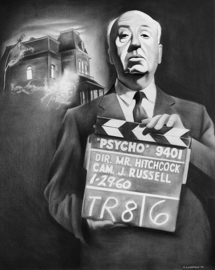 Alfred Hitchcock Drawing by Jim Cothren - Fine Art America