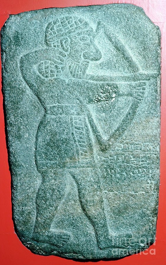 Hittite Relief Of An Archer, Tell Drawing by Print Collector