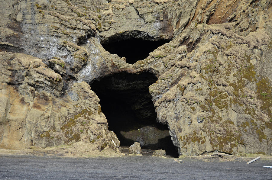 Hjorleifshofdi Yoda Cave Entrance in Southern Iceland Photograph by Shawn OBrien