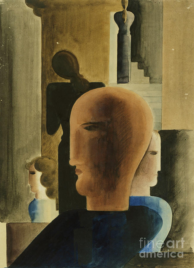 Hk 1926, 1926 Painting by Oskar Schlemmer