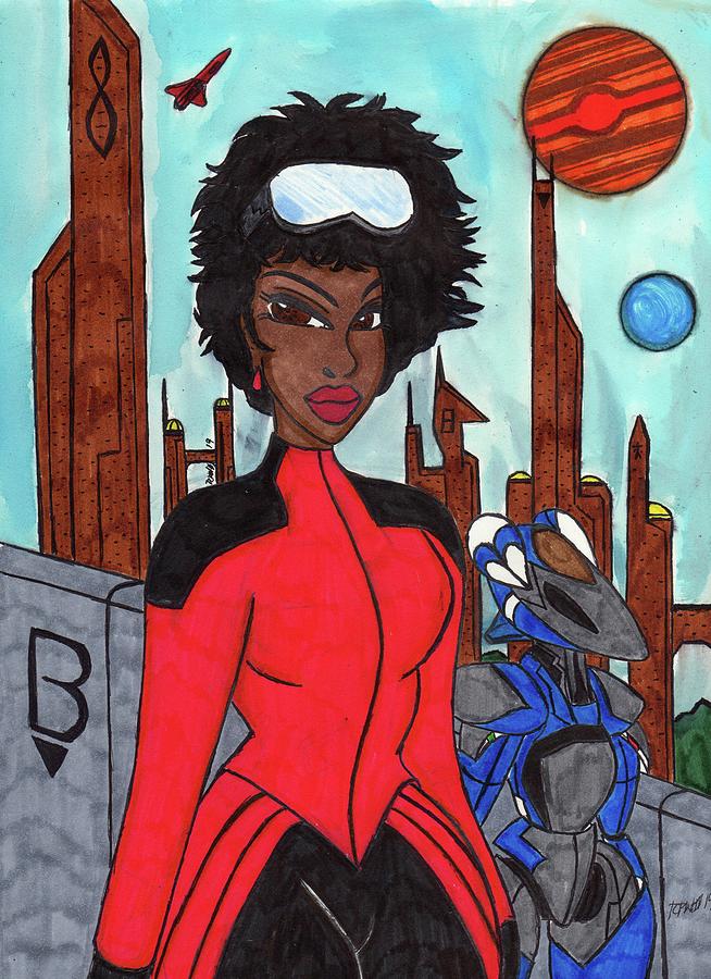 Science Fiction Drawing - Hmmmmm by Ronald Woods