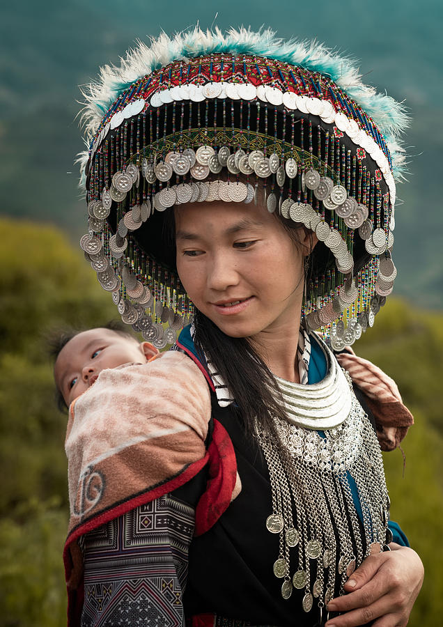 Portrait Photograph - Hmong Woman by Fira Mikael
