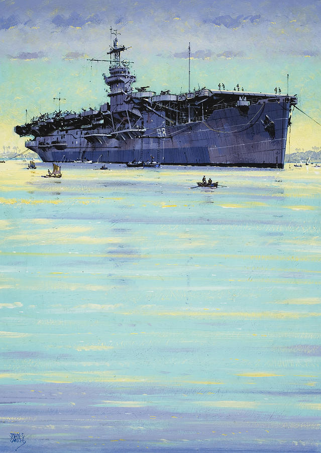 Hms Emperor Painting by John S Smith