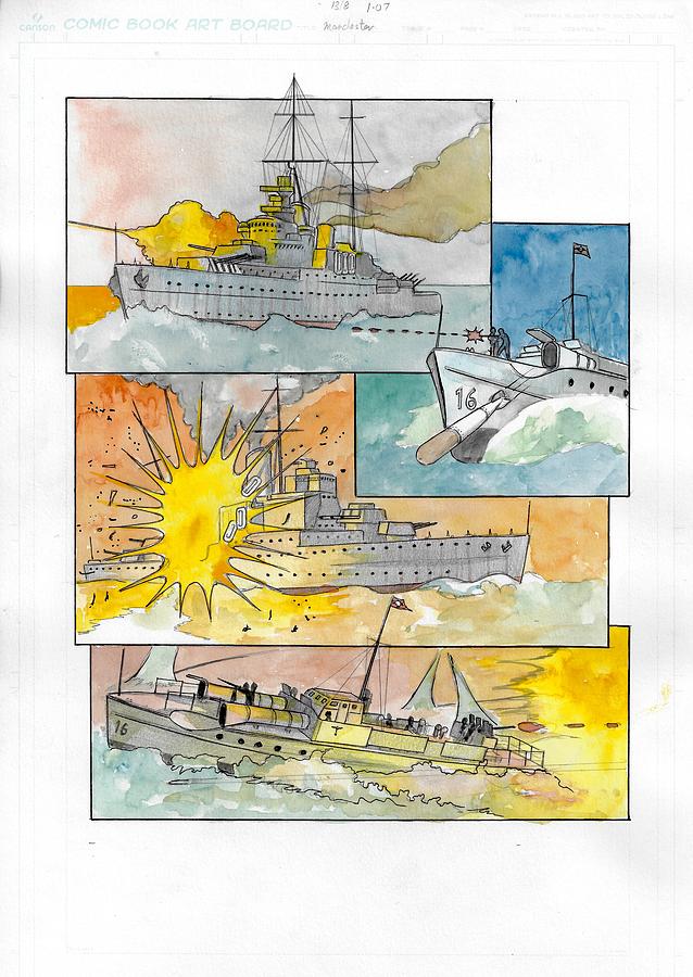 Malta Convoy Graphic Novel Page 5 Photograph by Ray Agius
