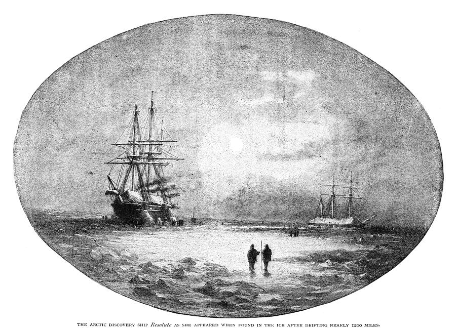 Hms Resolute, 1855 Painting by Granger