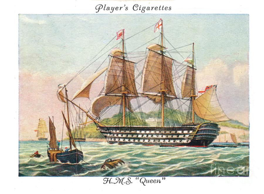 Hmsqueen Drawing by Print Collector