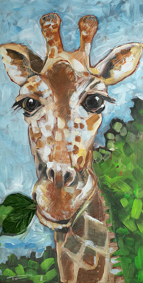 Hobbes Giraffe Painting by Tim Nyberg