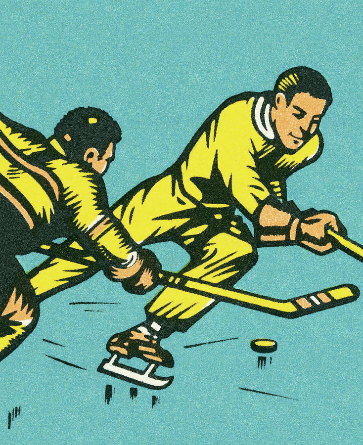 Sports Drawing - Hockey by CSA Images