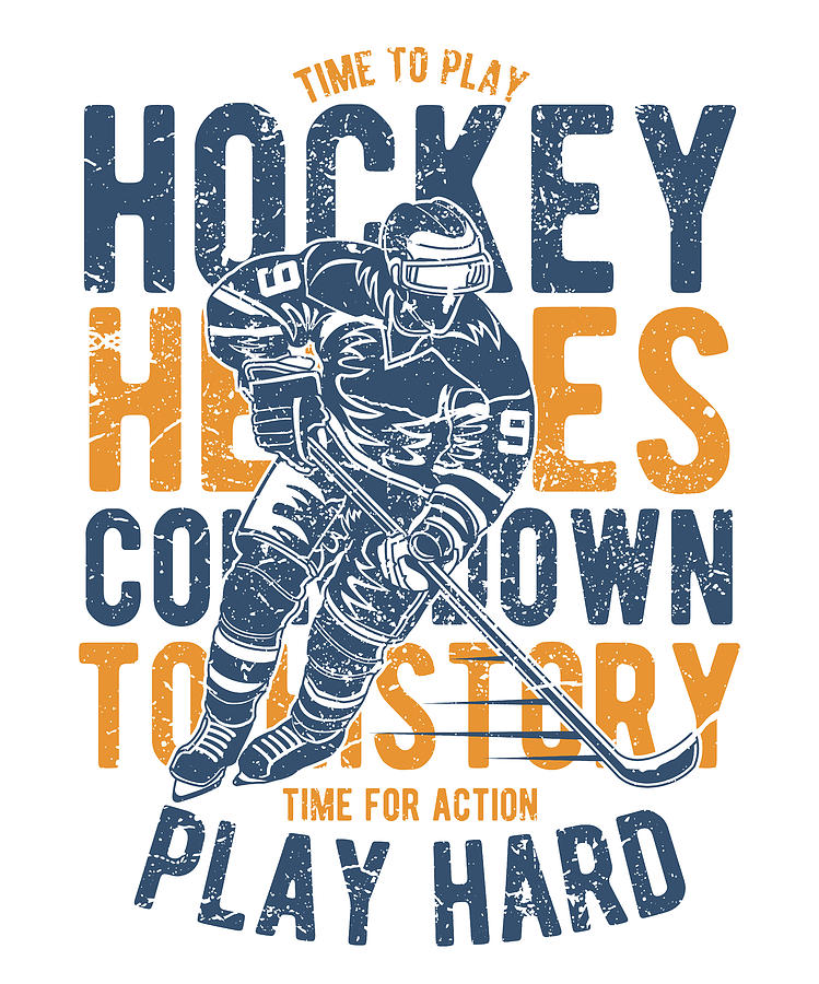Hockey Hero Digital Art by Long Shot