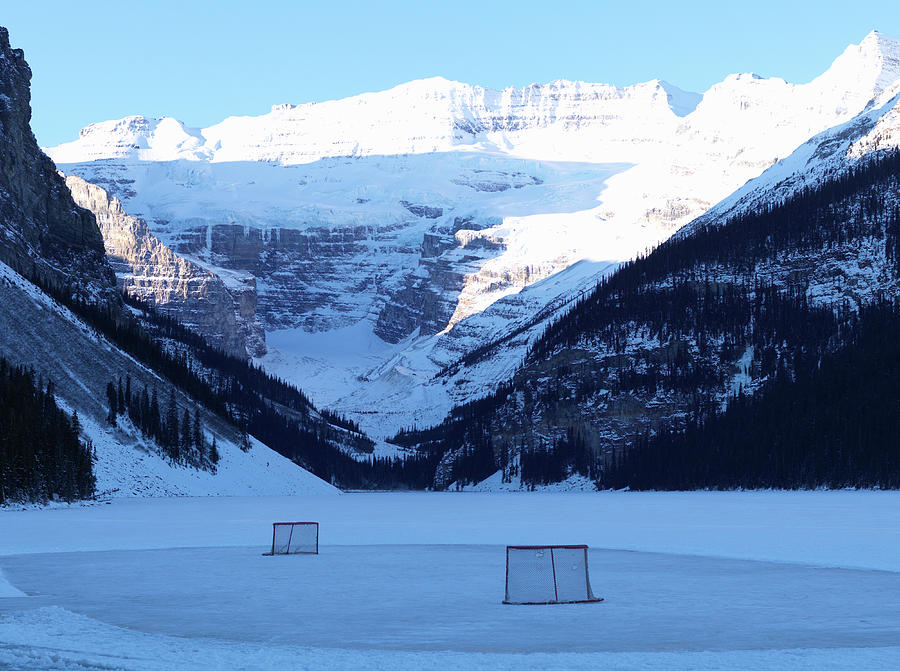 Hockey Net On Frozen Lake Photograph by Ascent/pks Media Inc.