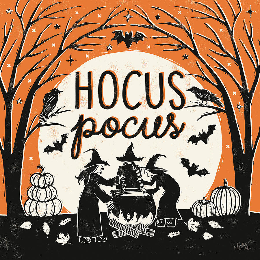 Hocus Pocus Mixed Media - Hocus Pocus II by Laura Marshall