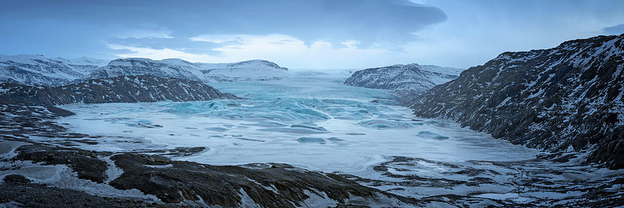 Hoffellsjokull Glacier Iceland Panorama Photograph by Joan Carroll