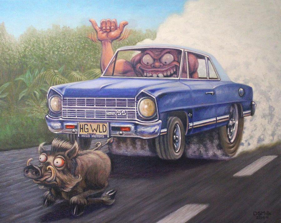 Hog Wild Painting by Dan Mills - Fine Art America