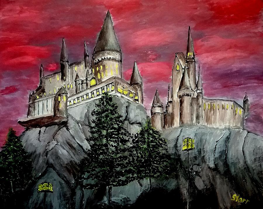 Hogwarts Castle Painting