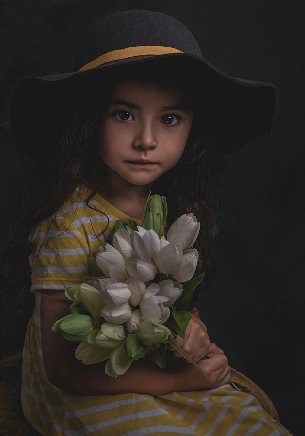 Holding The Tulips Photograph