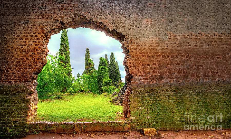 Hole In Wall Garden Eden Gate Horizontal Background Broken Photograph by Luca Lorenzelli
