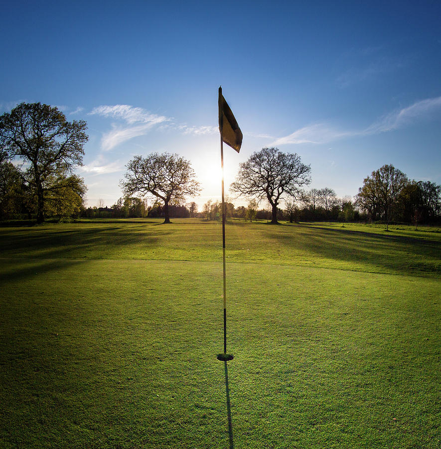 Hole On Golf Course Photograph by Peter Chadwick Lrps