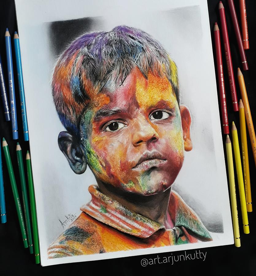 Happy Holi special drawing l How to draw Holi festival l Happy Holi poster  with brush sketch pens | Gurugram, drawing, teacher | Hello Friends, I am  Namrata, a drawing teacher. I
