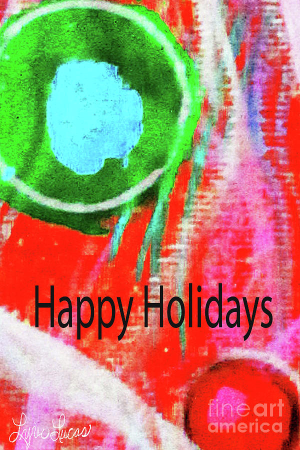 Holiday Abstract Painting by Lyric Lucas