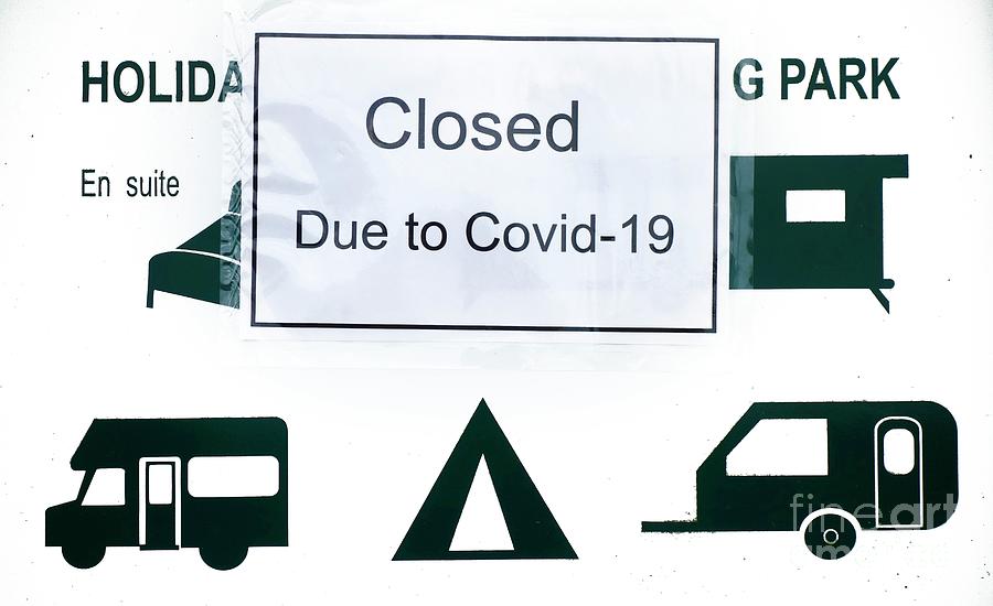 Holiday Accommodation closed Sign Photograph by Cordelia Molloy/science Photo Library