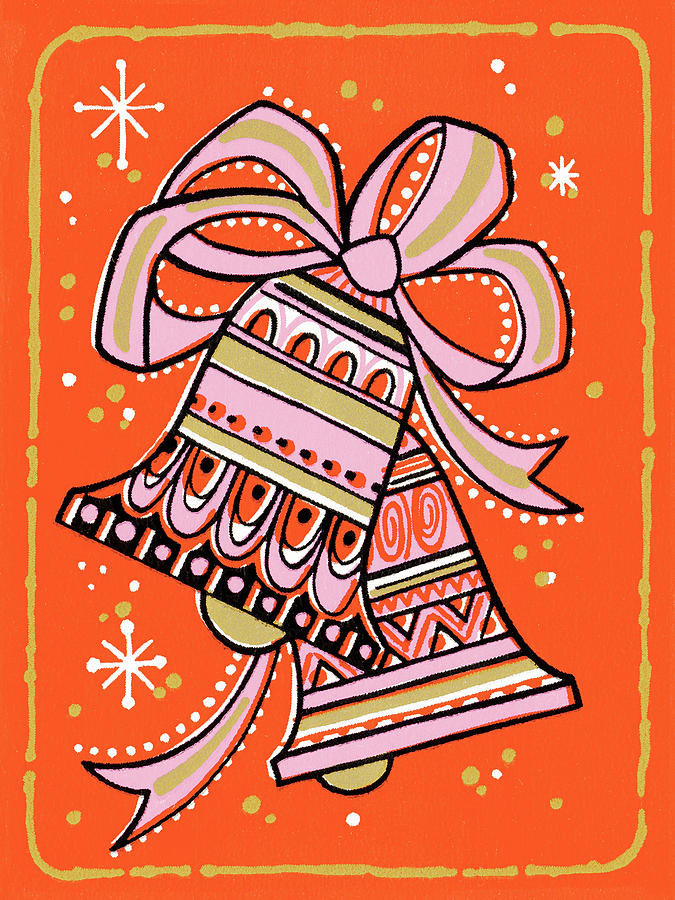 Christmas Drawing - Holiday bells by CSA Images